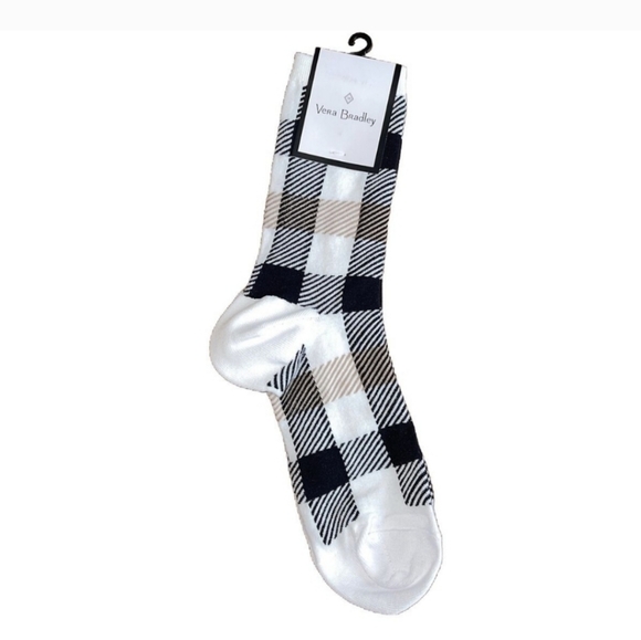 Vera Bradley Accessories - NWT Women's Vera Bradley Perfectly Plaid Crew Socks